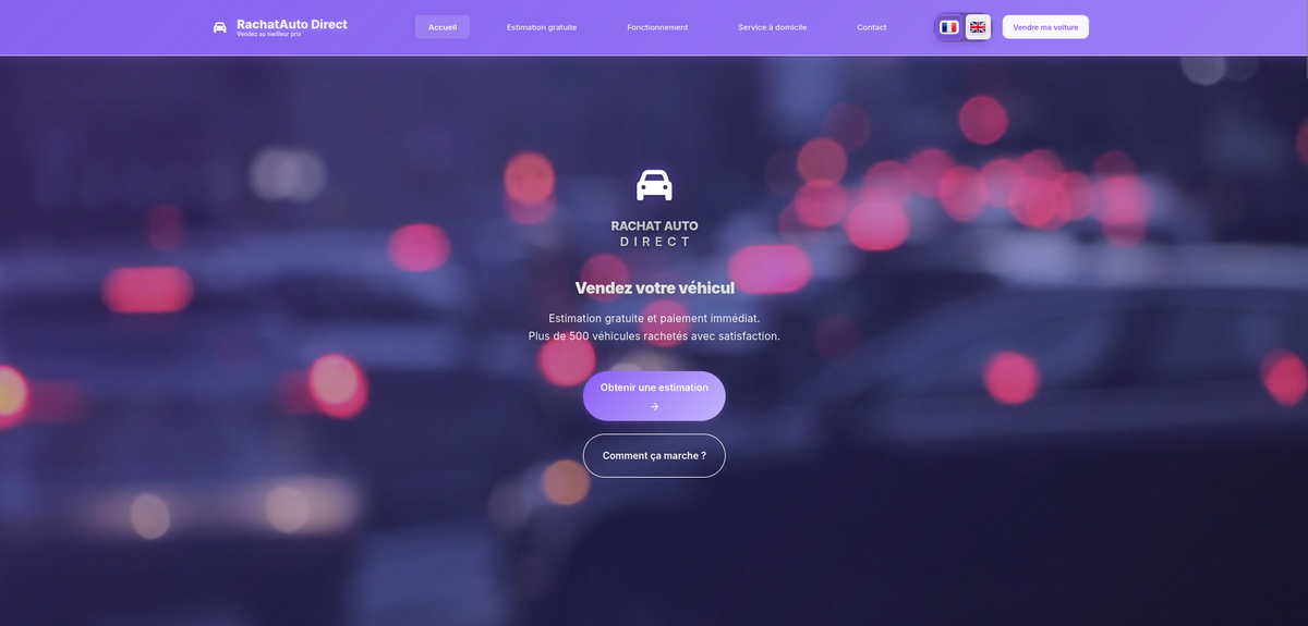 Rachat Auto Direct Dashboard